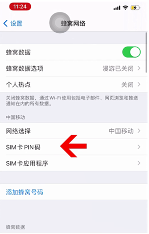 临夏县苹果14维修网分享如何给iPhone14的SIM卡设置密码 