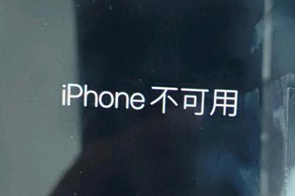 临夏县苹果服务网点分享锁屏界面显示“iPhone 不可用”如何解决 