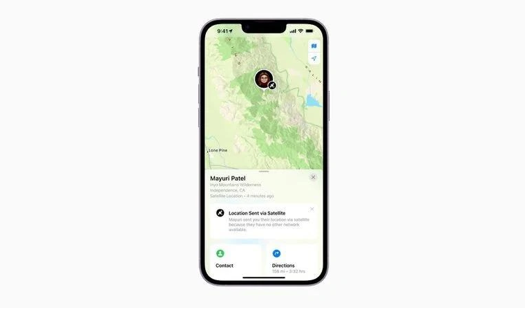 临夏县苹果14维修分享iPhone14系列中 FindMy功能通过卫星分享位置方法教程 